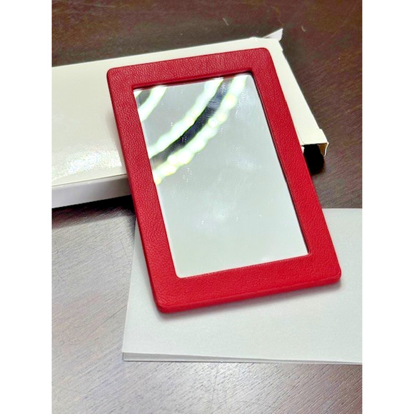 Christian Dior Mirror Logo CD Red x Silver w/Box Novelty Limited RARE - NEW!!! - Picture 2 of 5